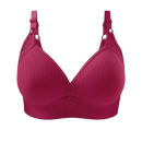 Soutien-gorge push-up sem aro sem fio grande tamanho da marca Inkach, em tecido preto, com detalhes suaves e confortáveis.