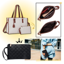 Bolsa tote térmica da Fzflzdh, saco de mão isolado, ideal para manter alimentos ou bebidas frescas, com design elegante.