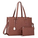 Bolsa tote térmica Fzflzdh em couro marrom com compartimentos isolados, ideal para manter alimentos e bebidas frescos.
