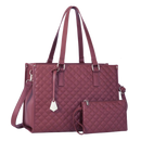 Bolsa tote térmica Fzflzdh em tom vinho, sacola de mão isolada para refeições ou transporte de alimentos.