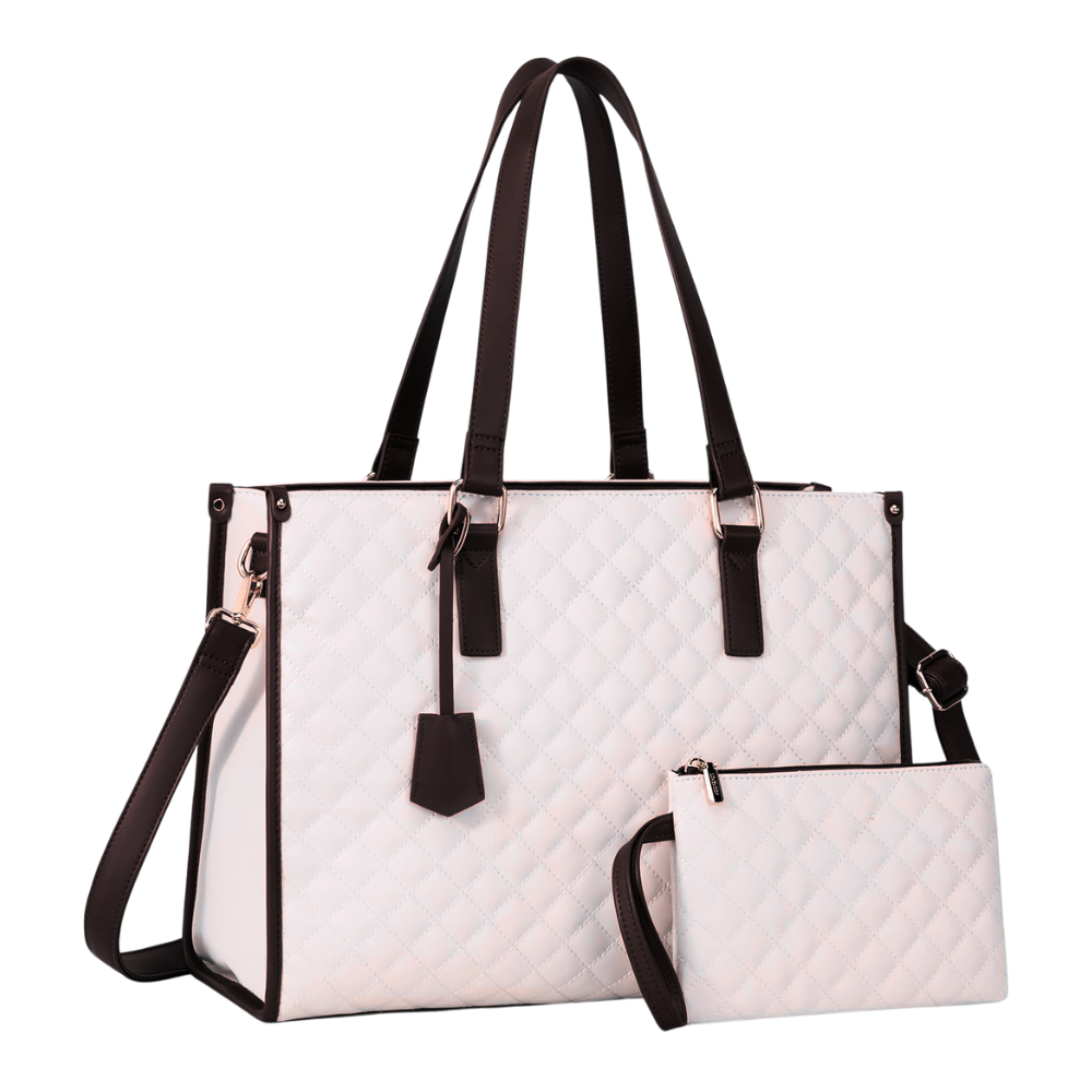 Bolsa tote térmica Fzflzdh, sacola de mão isoterme em branco e preto, ideal para manter alimentos e bebidas frescos.