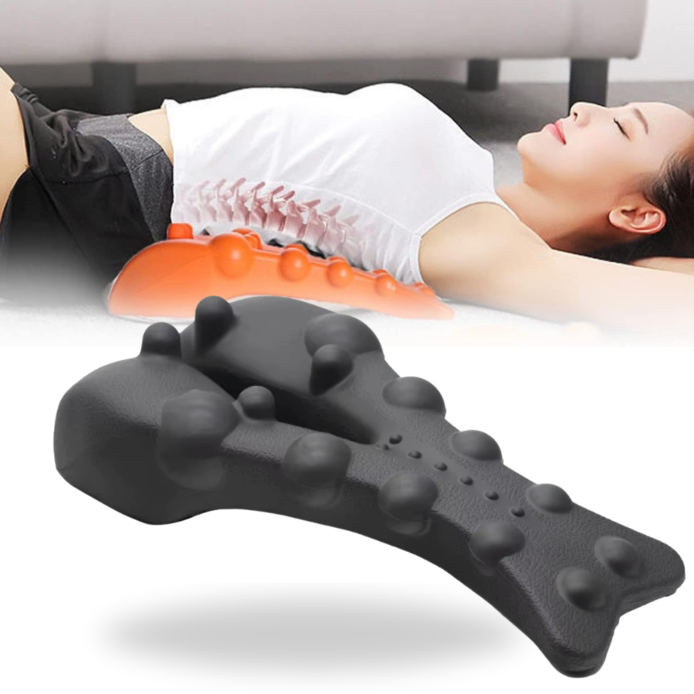 Dispositivo de massagem direcionada Integratzker para relaxamento, na cor laranja, mostrado em uso ou em destaque.
