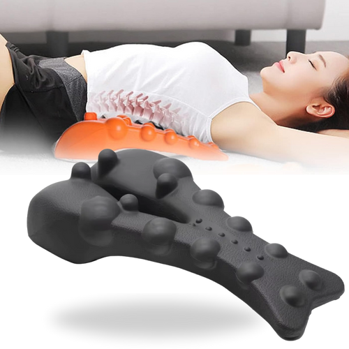 Dispositivo de massagem direcionada Integratzker para relaxamento, na cor laranja, mostrado em uso ou em destaque.