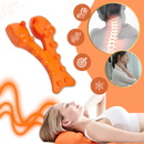 Dispositivo de massagem direcionada Integratzker na cor laranja para relaxamento e alívio de tensões musculares.