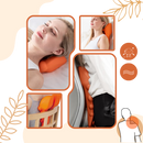 Dispositivo de massagem Integratzker para relaxamento, com design laranja e foco em massagem localizada.