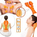 Dispositivo de massagem localizado da marca Integratzker para relaxamento, na cor laranja, com design portátil e eficiente