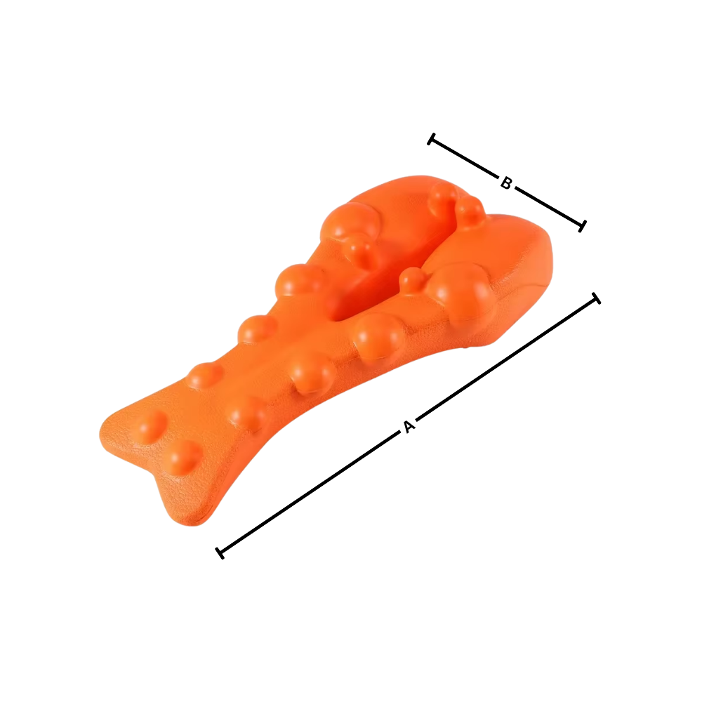 Dispositivo de massagem Integratzker para relaxamento, com design compacto na cor laranja, focado em alívio de tensão muscular.
