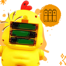 Brinquedo interativo canarinho dançante da Huile com luzes, ideal para diversão e entretenimento infantil.