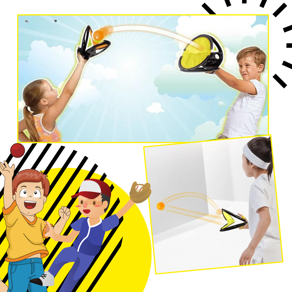 Jogo de bola interativo da Ozs, brinquedo esportivo divertido para crianças, com design colorido e funcionalidade de captura.
