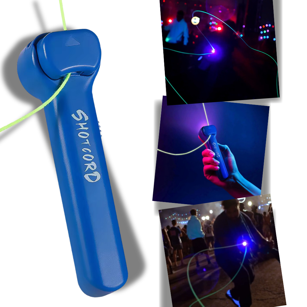 Brinquedo interativo Lasso de luz com argola luminosa da Ozerty França, brinquedo de atividade para crianças.