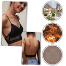 Soutien-gorge invisível de renda Huasi, sem costura, para um visual homogêneo e confortável.