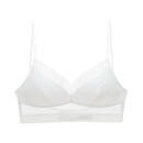 Soutien-gorge invisível de renda branca da Huasi, ideal para um estilo sem costura e aparência homogênea.