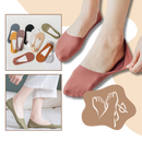 Meias invisíveis antideslizantes da Nsendm, com design discreto que mantém os pés secos e confortáveis.