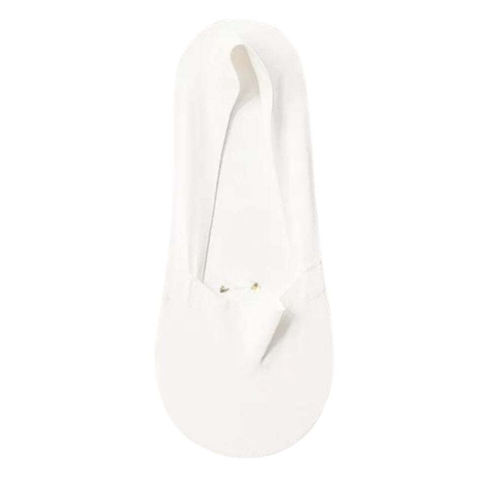 Meias invisíveis antideslizantes brancas da marca Nsendm, confortáveis e discretas para uso diário.