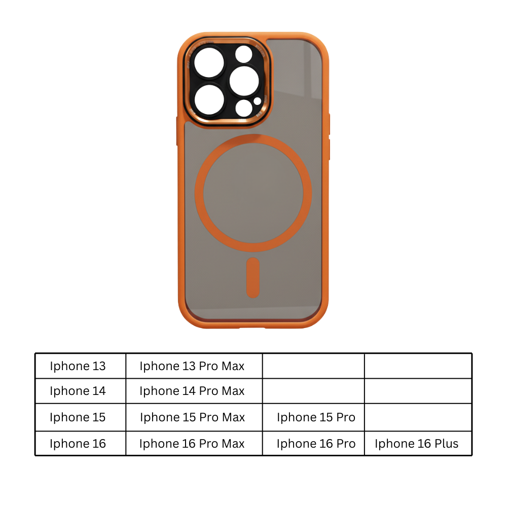 Capa magnética antichoque para iPhone da Pcmart, proteção resistente com acabamento elegante e ajuste perfeito ao dispositivo.
