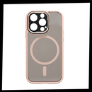 Estojo magnético antichoque da Pcmart para iPhone, proteção resistente e design compacto em embalagem.