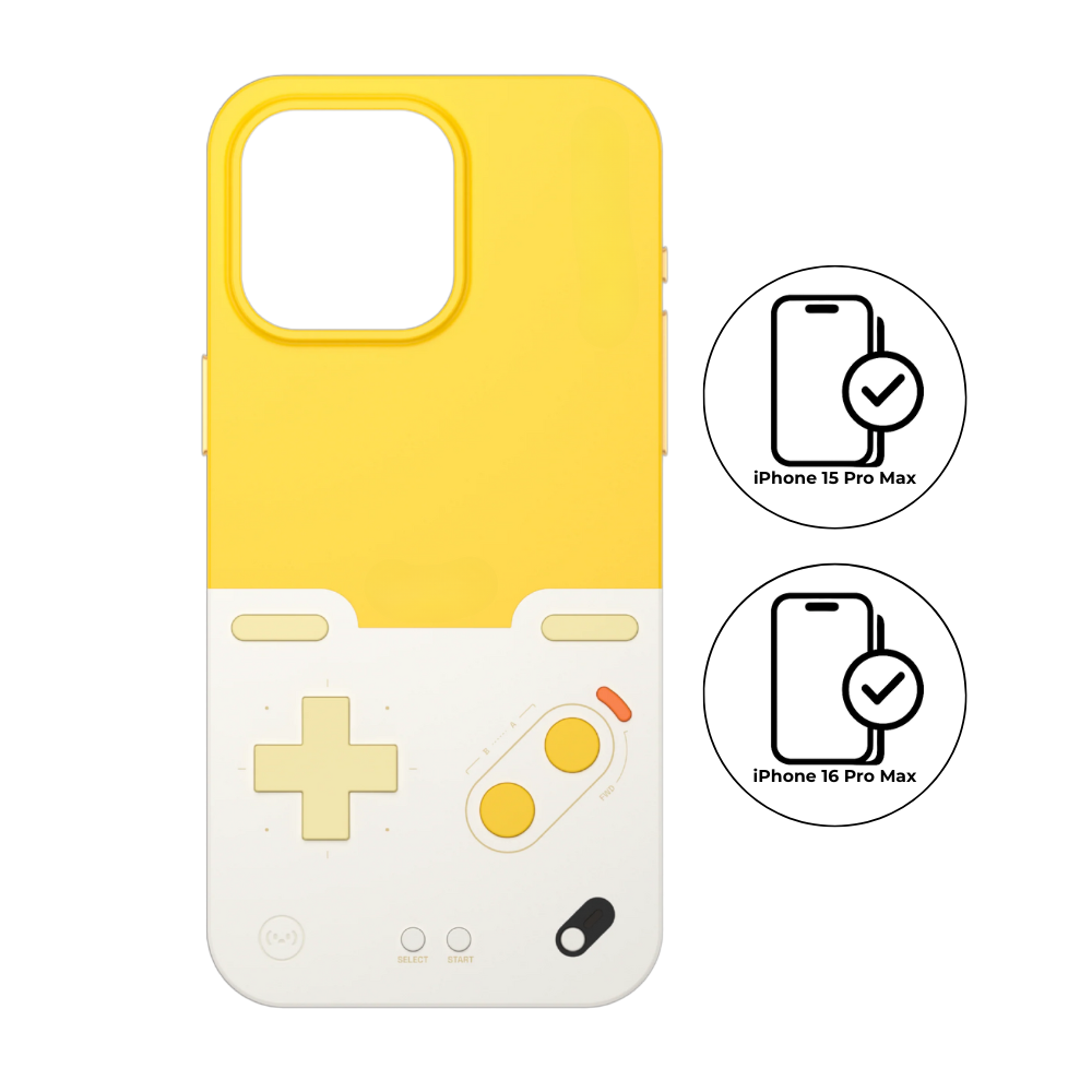 Capinha para iPhone com design de Gameboy, estilo retrô, da marca Chu9, com detalhes que remetem ao console clássico.