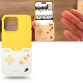 Estojo de telefone Chu9 com design de Gameboy retrô para iPhone, com detalhes coloridos que lembram consoles clássicos.