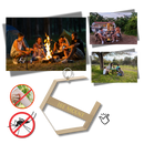 Suporte de ferro para espiral anti-mosquito, acessório para perfumes de interior, ideal para uso ao ar livre, marca Toumeny.
