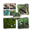 Suporte de ferro para espiral anti-mosquito da Toumeny, acessório para perfumes de interior com design suspenso.