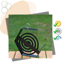 Suporte de ferro para espiral anti-mosquito da Toumeny, acessório para perfumes de ambiente, resistente às intempéries.