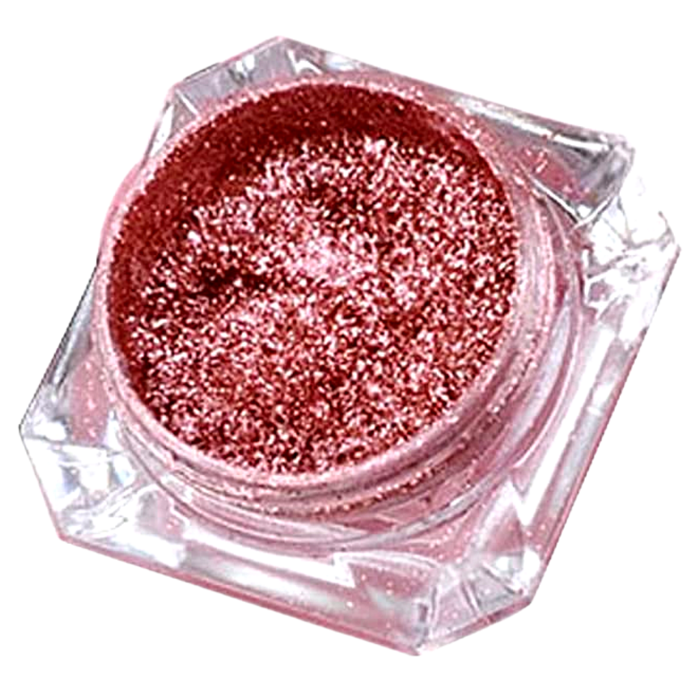 Sombra de olhos Jcat Beauty com reflexos galácticos, efeito cintilante e acabamento vibrante para maquiagem criativa.