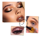 Sombra para olhos Jcat Beauty com efeito galáctico, cores vibrantes e refletidas para um visual marcante e brilhante.