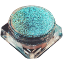 Sombra de olhos Jcat Beauty com efeito galáctico, cores refletidas e brilhantes para um visual vibrante e cósmico.