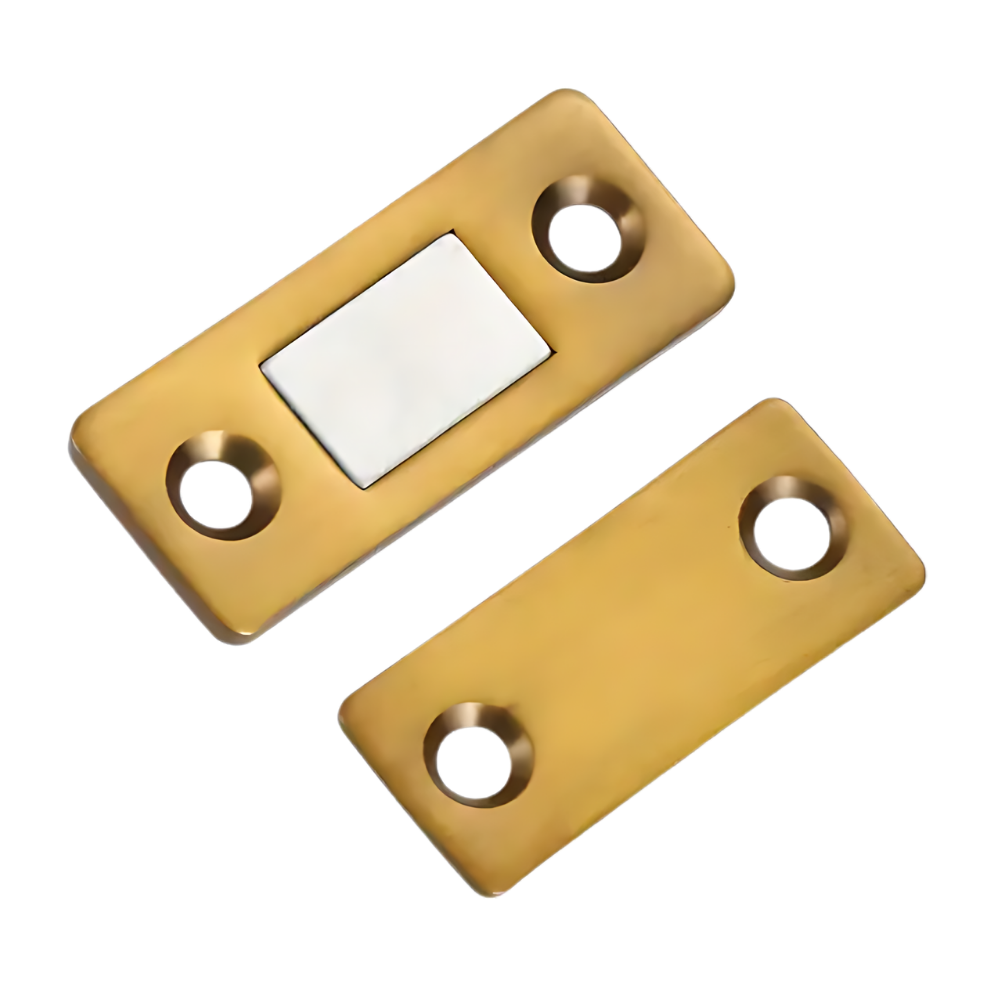 Verrous magnéticos fortes Jesot para armários de cozinha, material para móveis, acabamento dourado, segurança e durabilidade