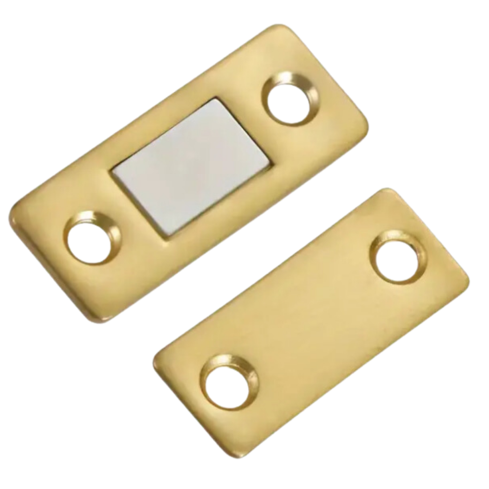 Verrous magnéticos fortes Jesot para armários de cozinha, material para móveis, acabamento dourado, segurança e durabilidade