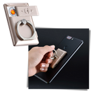 Anel de telefone preto Jettingbuy com compartimento para isqueiro, acessório de telefonia com design prático e funcional.
