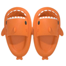 Chaussons de plage Jianda em forma de tubarão amarelo, tamanho 36-37, com design divertido e confortável para o verão.