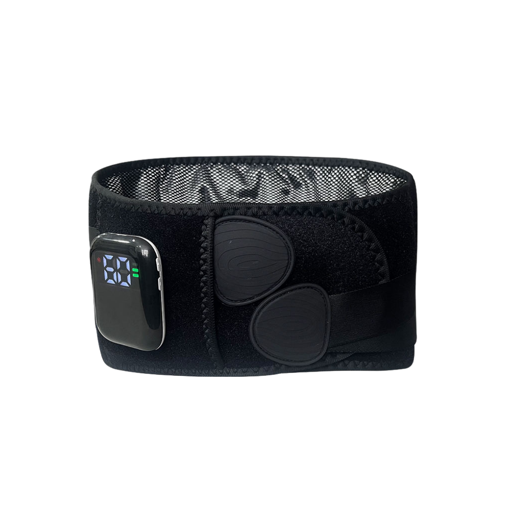 Ceinture massante et chauffante Jiayan en noir avec corset pour relaxation et alívio da ciática.