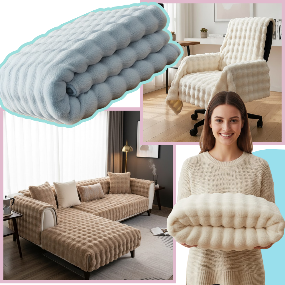 Housse antidérapante pour canapé en peluche douce Jienlioq, gris, adaptée à des oreillers 30x50 cm, texture douce et confortable.