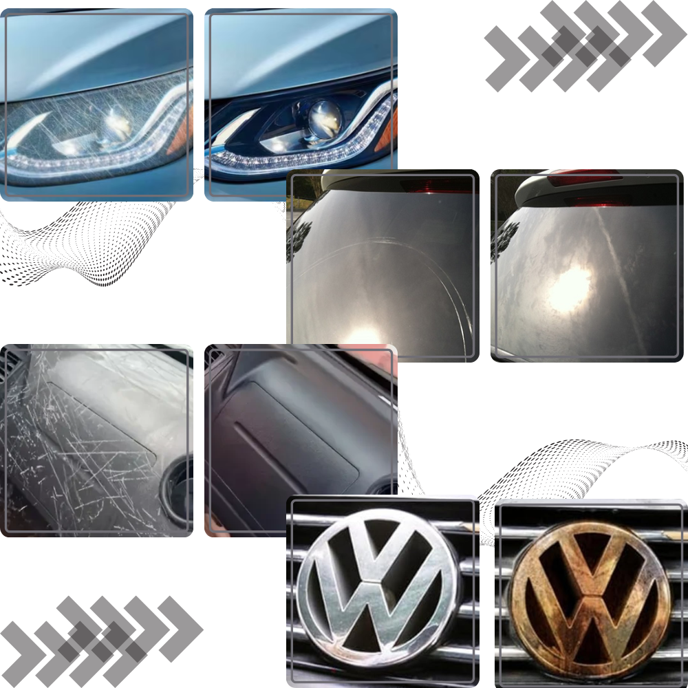 Peças de reposição Jingyukj para veículos, destaque para o produto Efface Rayures, com detalhes visíveis na imagem.