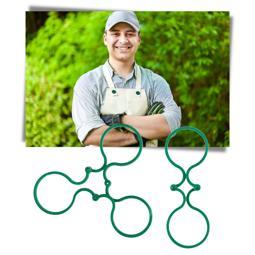 Conjunto de 50 ganchos de jardim Jinsenhg para plantas, pequenos, práticos para fixar e apoiar plantas no jardim.