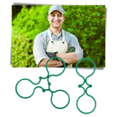 Conjunto de 50 ganchos de jardim Jinsenhg para plantas, pequenos, práticos para fixar e apoiar plantas no jardim.