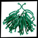Conjunto de 50 presilhas de jardim Jinsenhg para plantas, prático e resistente para suporte de plantas no jardim.