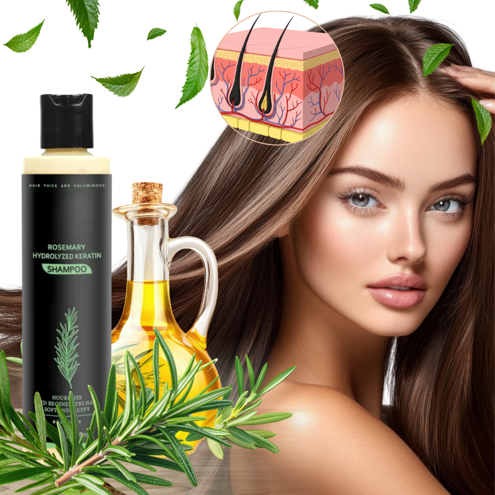 Série de shampooing et après-shampooing John Masters Organics à la kératine et romarin pour soin capillaire naturel
