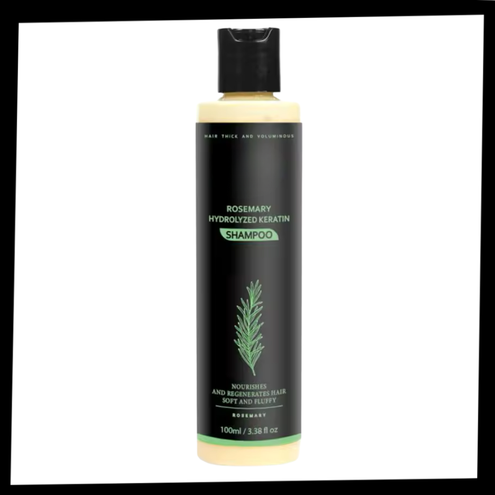 Série de shampooing et après-shampooing à la kératine et romarin de John Masters Organics, soin naturel pour cheveux brillants.
