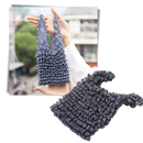 Sac à provisions plissé extensible de Jpgif, sac plastique noir pratique pour faire les courses ou transporter des achats.