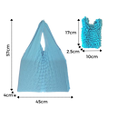 Saco de compras plissado extensível da marca Jpgif, feito de plástico ou papel, na cor preta, para transporte de compras.