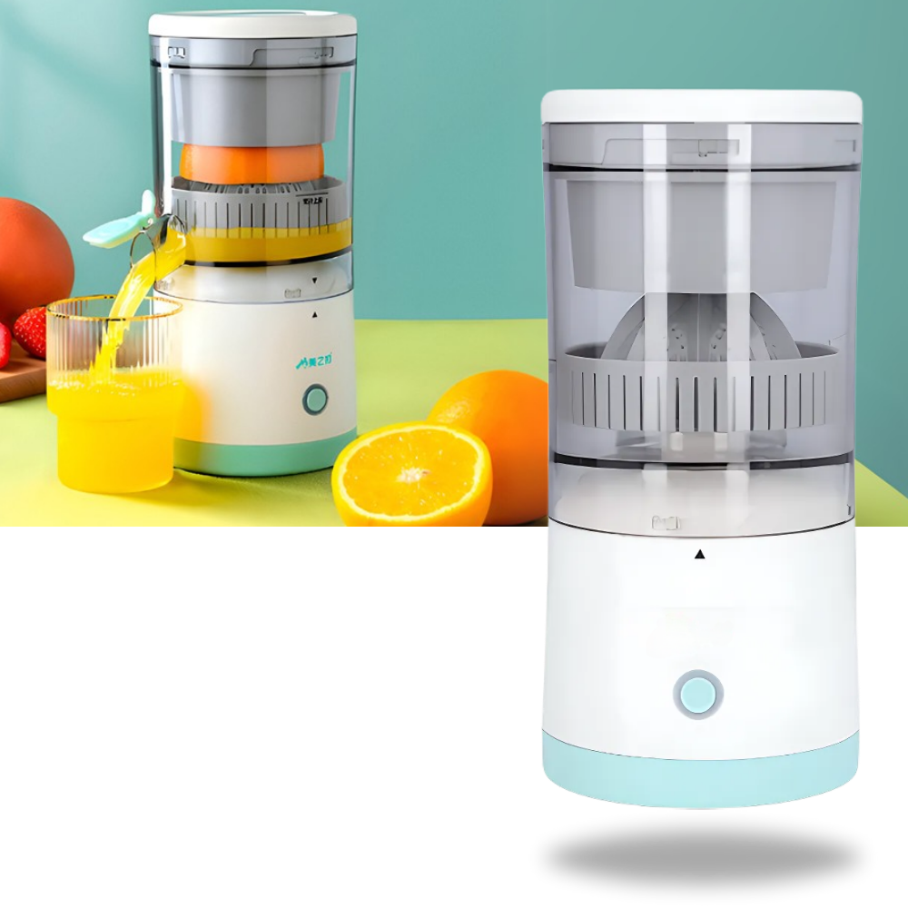 Extractor de suco sem fio Maboto, eletrodoméstico de cozinha portátil com tubo de extração e recipiente para suco.
