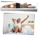 Almofada de espuma viscoelástica para entre as coxas, marca Justgreenbox, ideal para conforto e alinhamento durante o sono.
