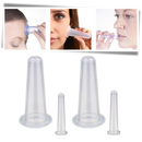 Ventosas de silicone para massagem facial Jygee, conjunto de 4 ventosas azuis para relaxamento e cuidados com a pele.