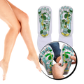 Meias de reflexologia Jygee para massagem e relaxamento, com design que cobre os pés para estímulo e conforto.