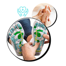 Chaussettes de réflexologie Jygee para massagem e relaxamento, com design confortável e pontos de estímulo para os pés.