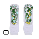 Chaussettes de réflexologie Jygee para massagem e relaxamento, com pontos de estímulo para aliviar tensões nos pés.
