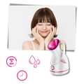 Humidificador portátil Kaito com efeito sauna para rosto, produto de cuidados cosméticos para hidratação facial.