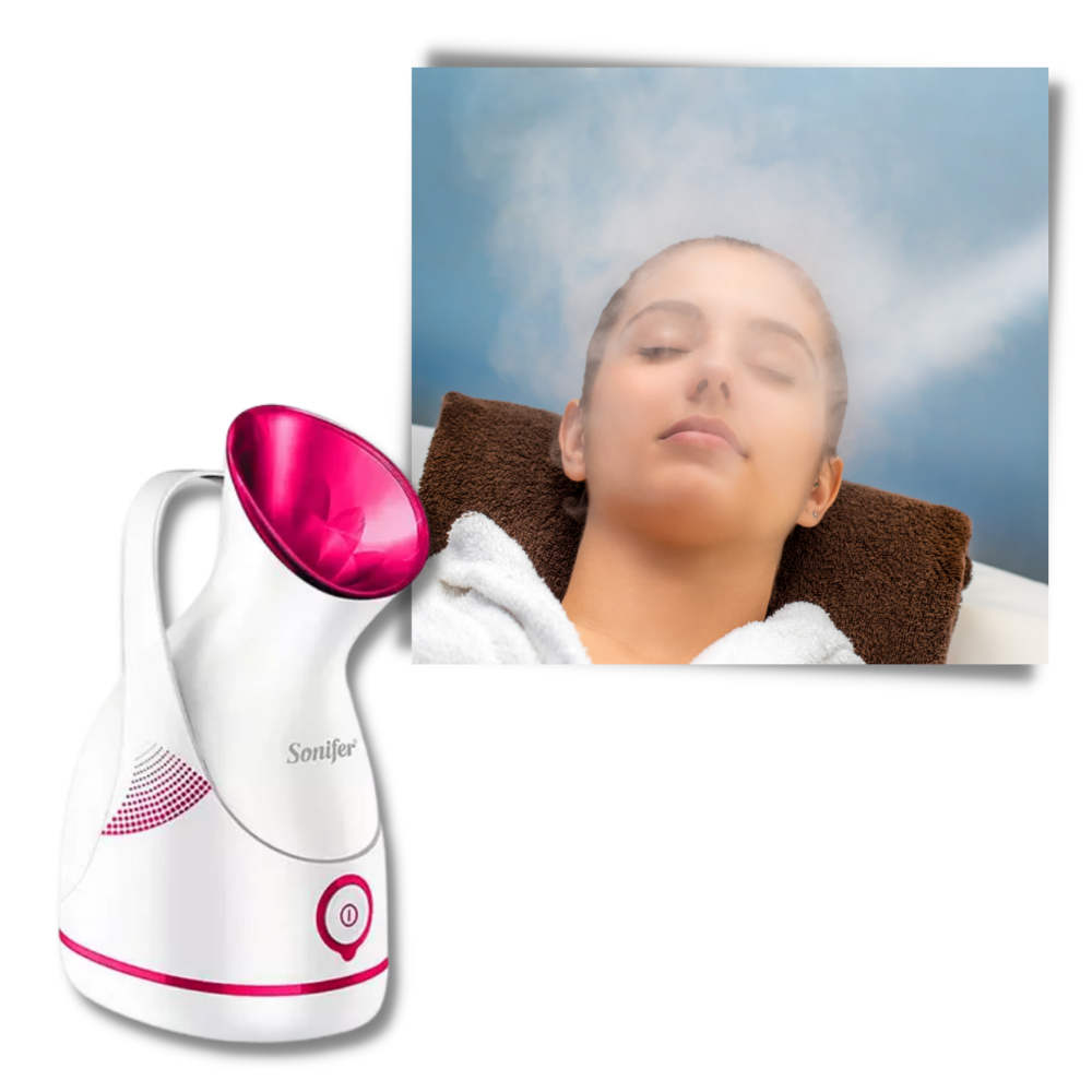 Humidificador portátil Kaito com efeito sauna para rosto, ideal para cuidados faciais e hidratação da pele.